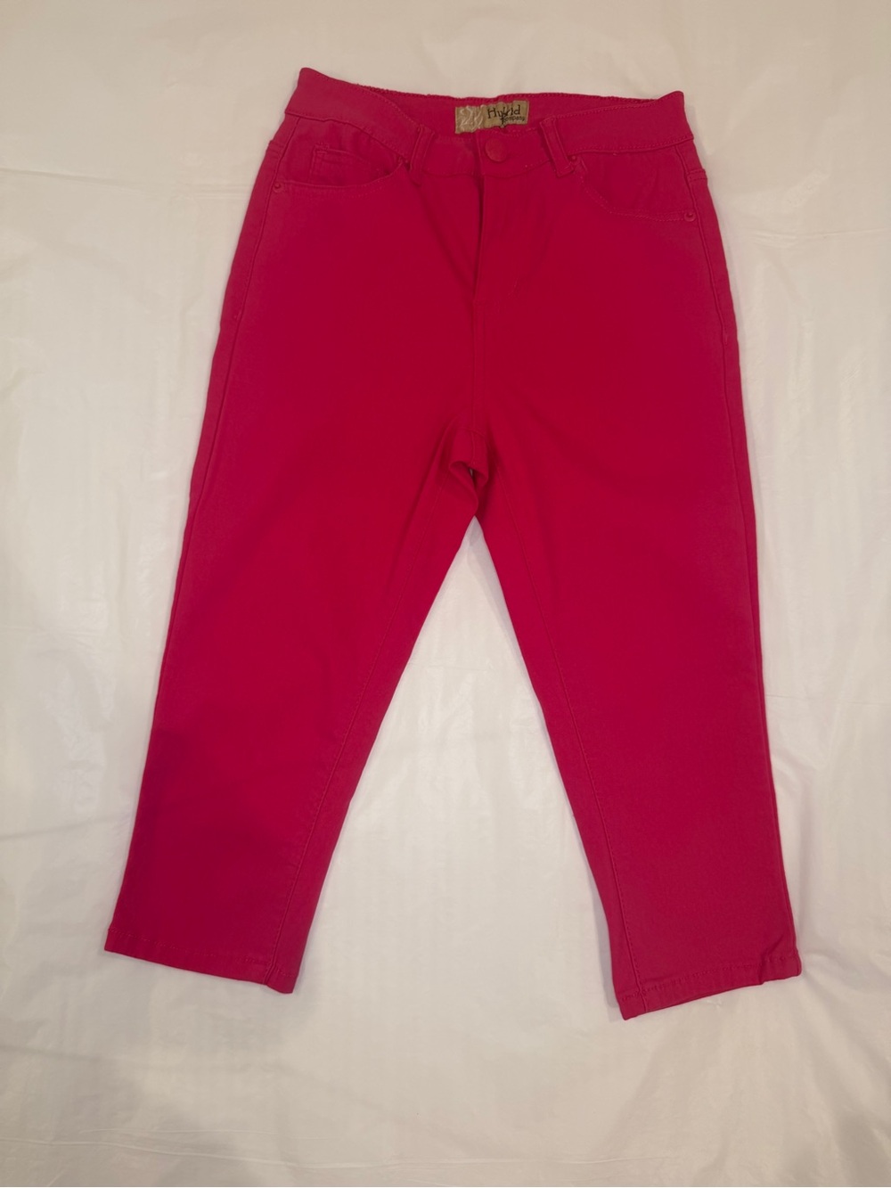 Hybrid & company Hot Pink Women's Cropped Pants Size M